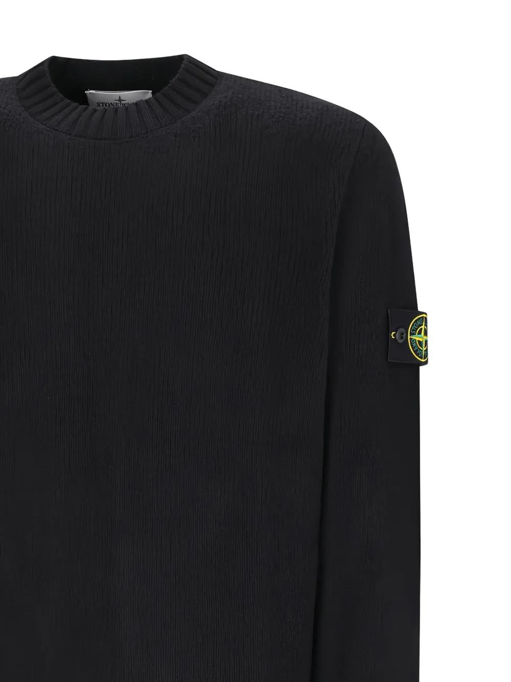 CREW NECK SWEATER WITH BRUSHED TEXTURE. Stone Island