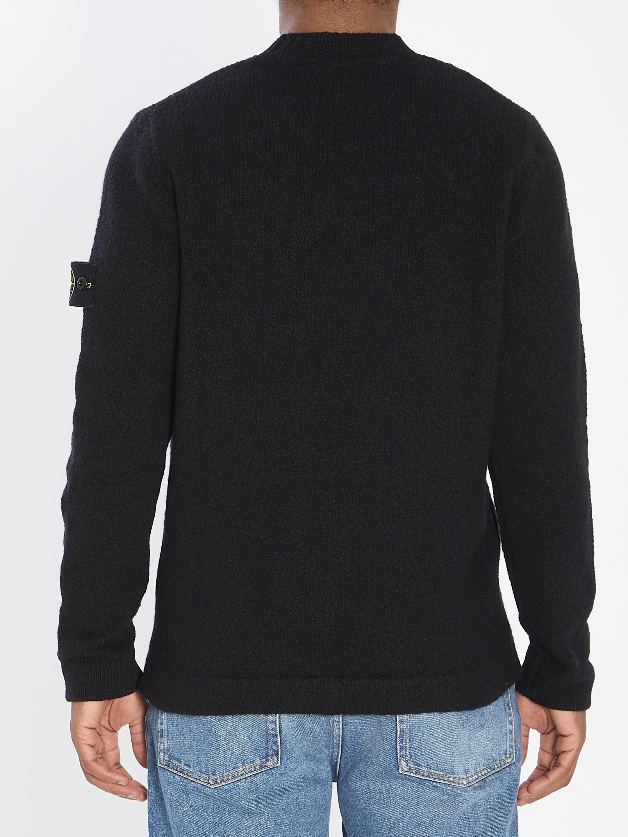 CREW NECK SWEATER WITH BRUSHED TEXTURE. Stone Island