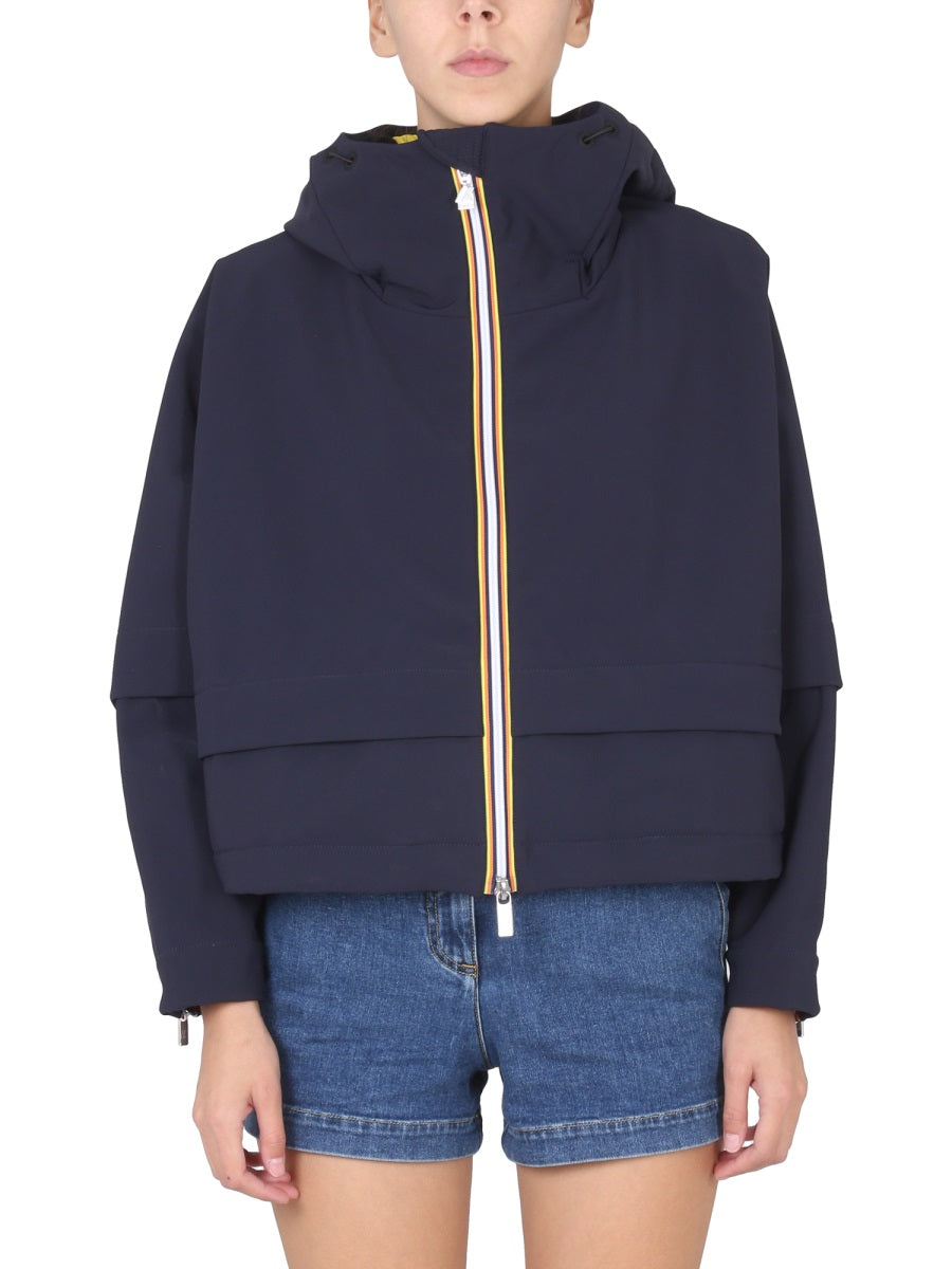 WINDBREAKER WITH LOGO K-Way BLUE 8