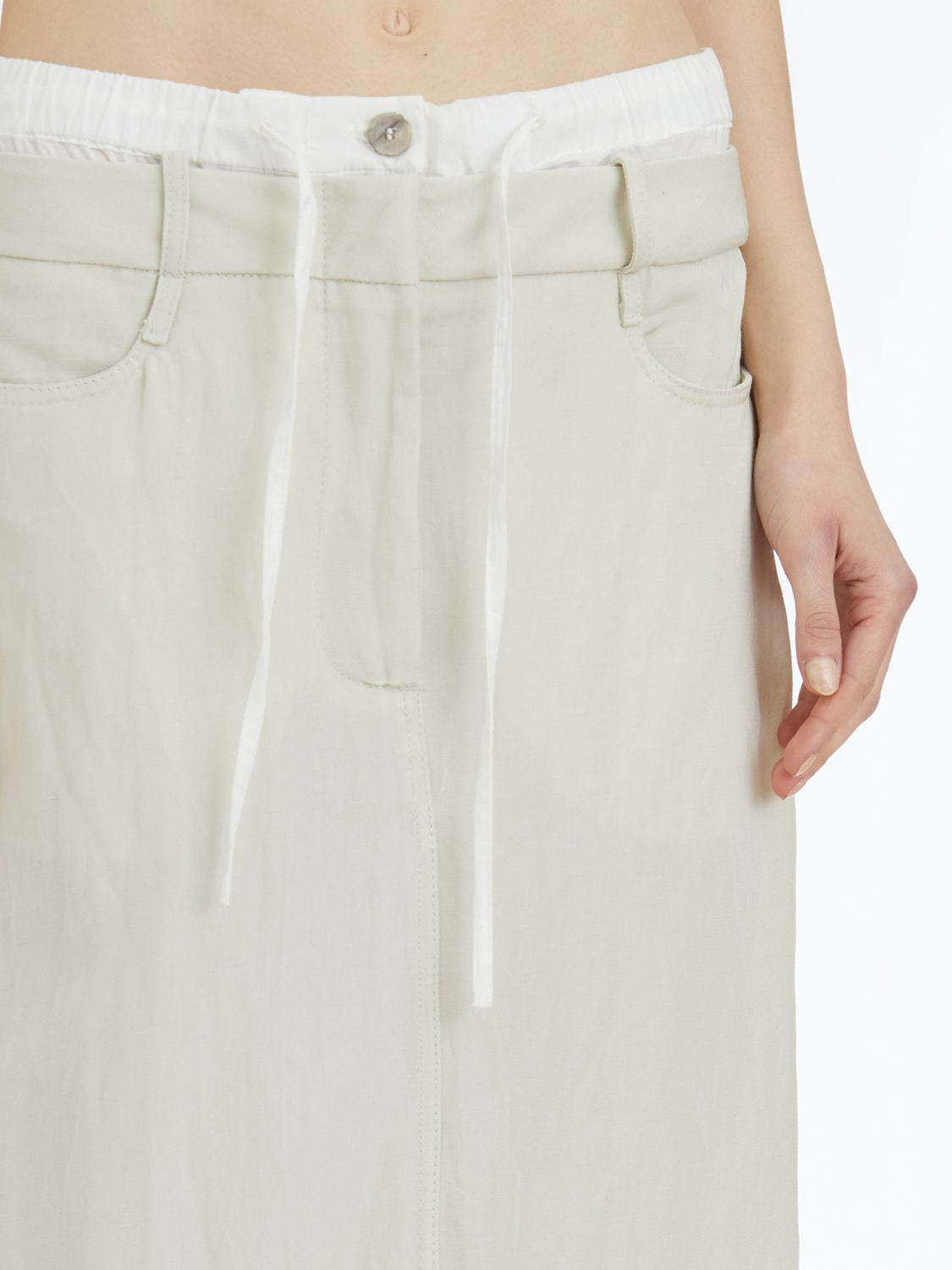 VISCOSE AND LINEN SKIRT Masnada