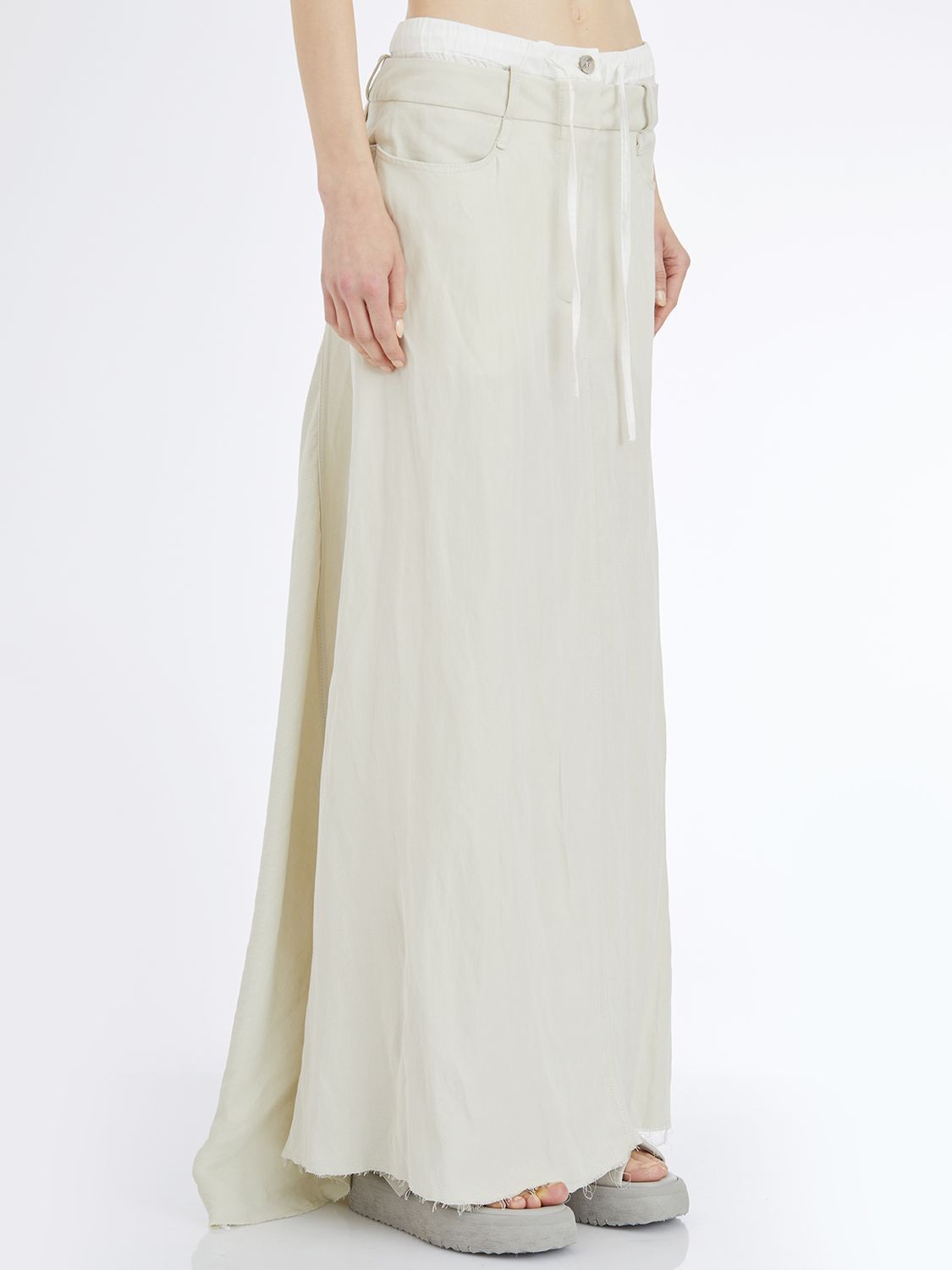 VISCOSE AND LINEN SKIRT Masnada
