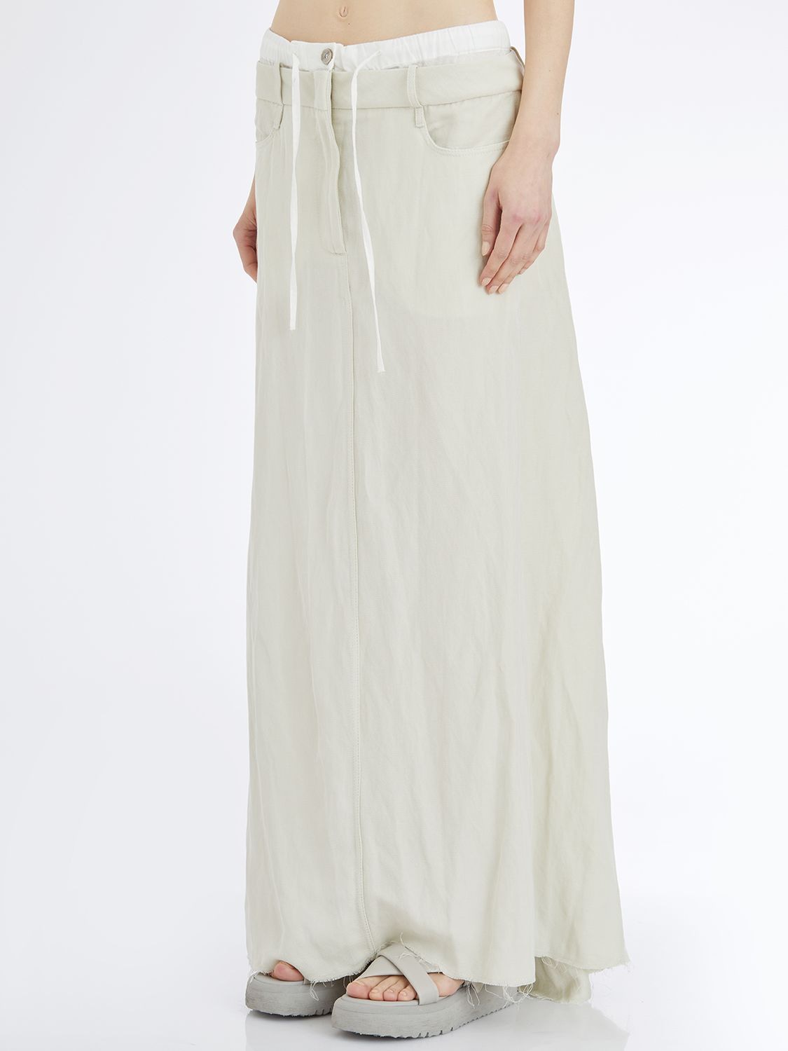 VISCOSE AND LINEN SKIRT Masnada