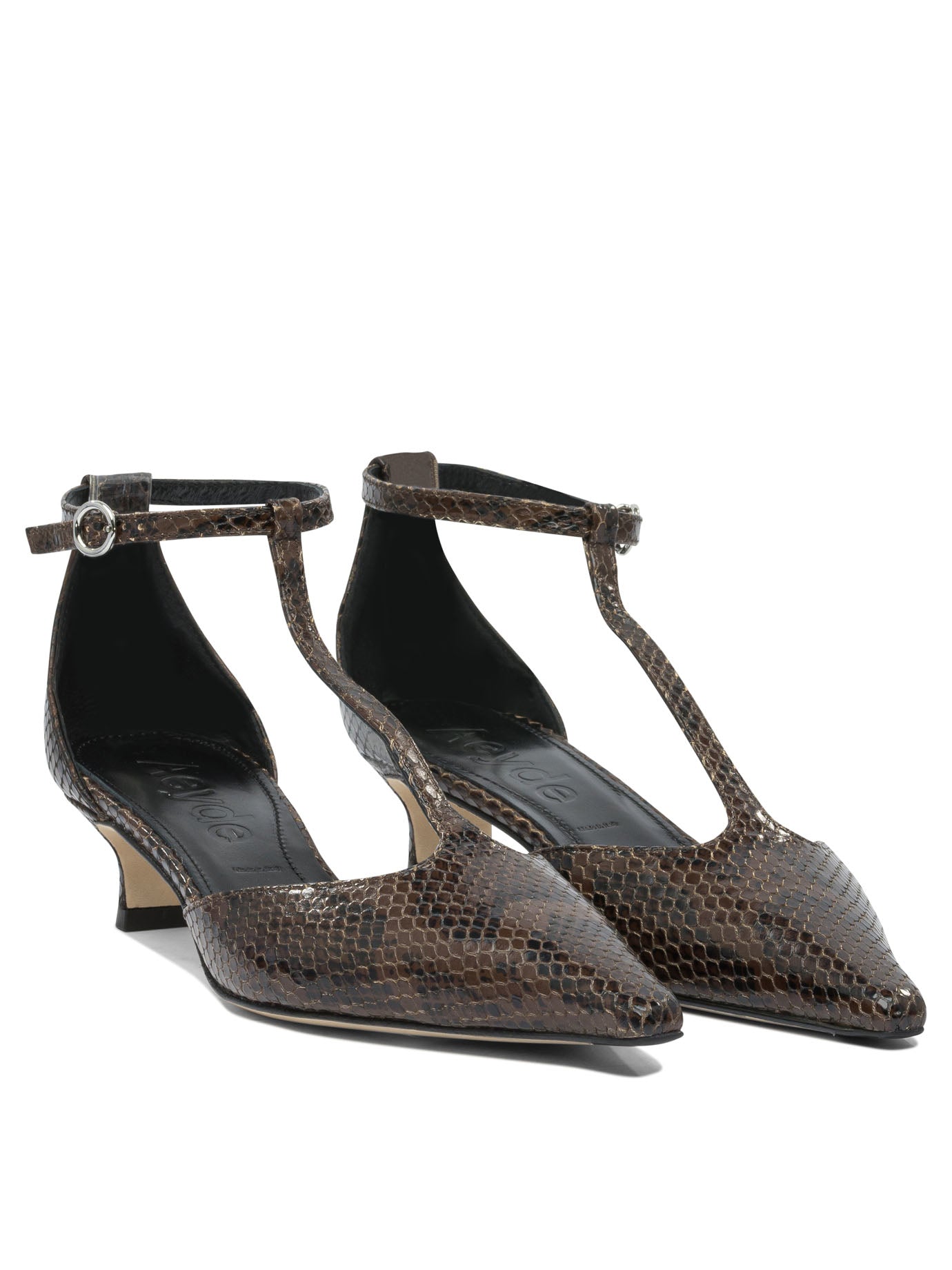 BROWN RUBBER HEELED SHOES Aeyde