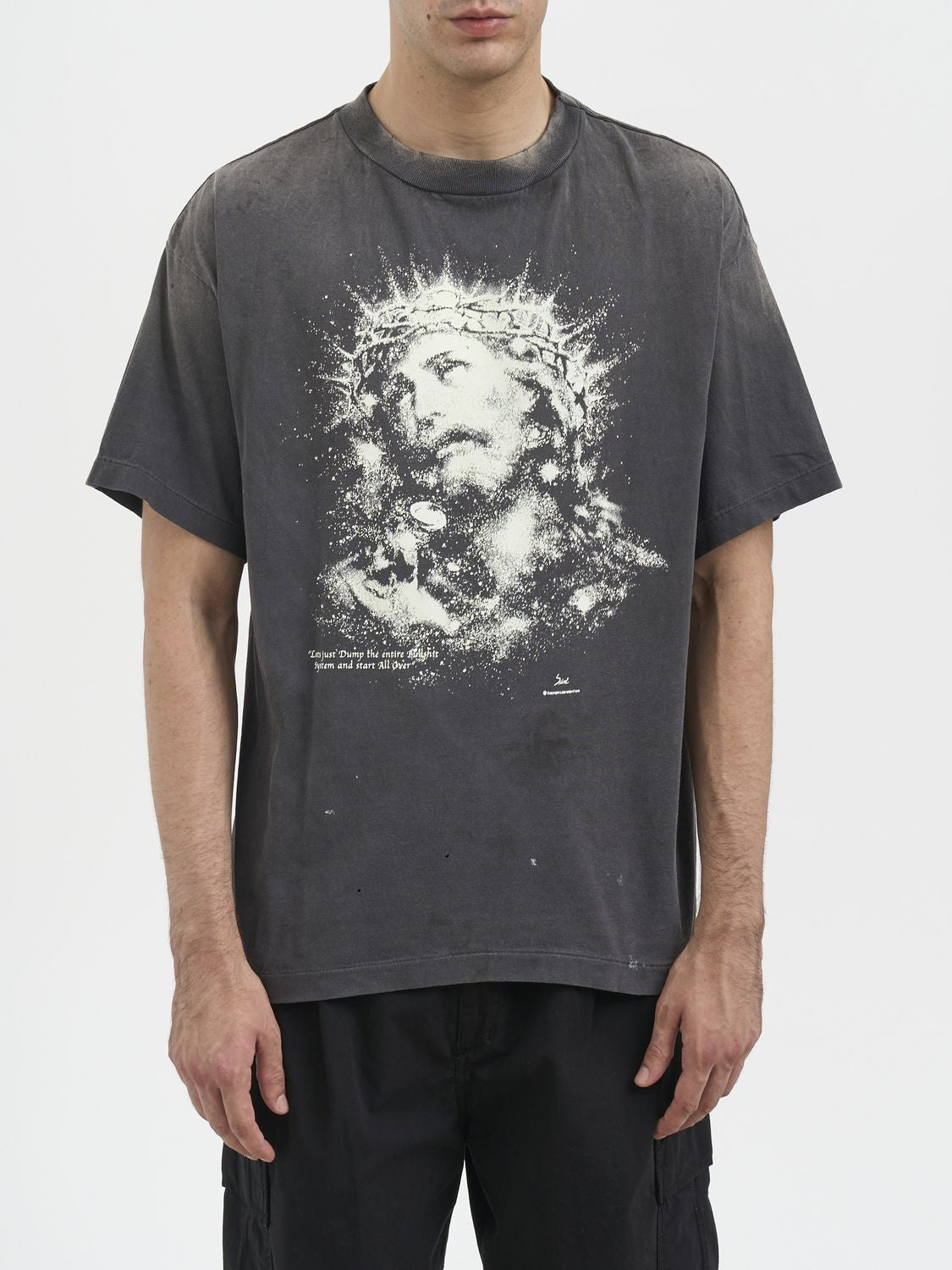 T-SHIRT JESUS SAINT MXXXXXX BLACK M