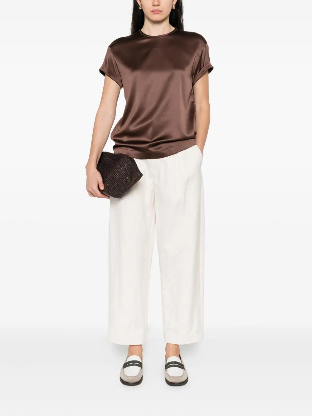 BLOUSE WITH CRYSTAL EMBELLISHMENTS Brunello Cucinelli