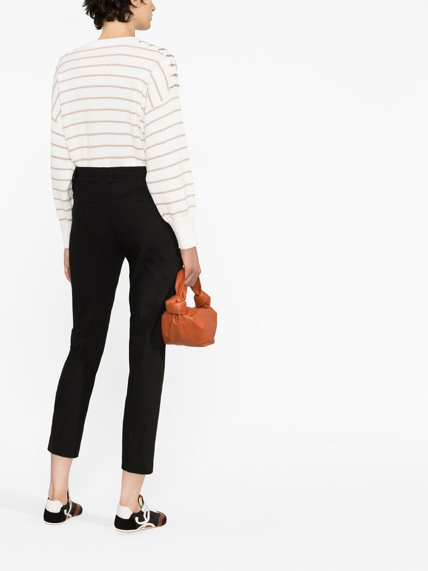 BLACK ELASTANE TROUSERS Brunello Cucinelli