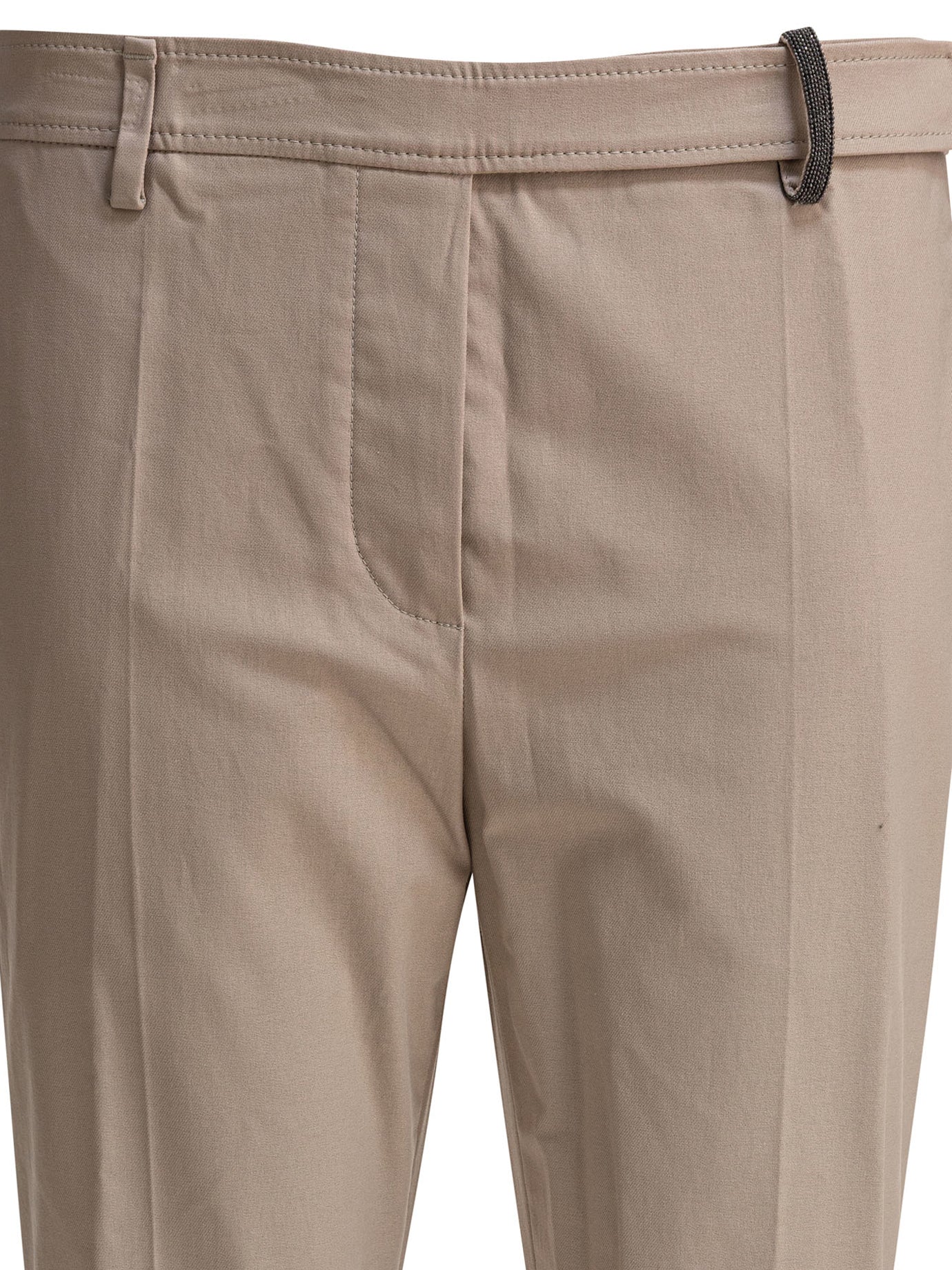 COTTON BEIGE TROUSERS Brunello Cucinelli