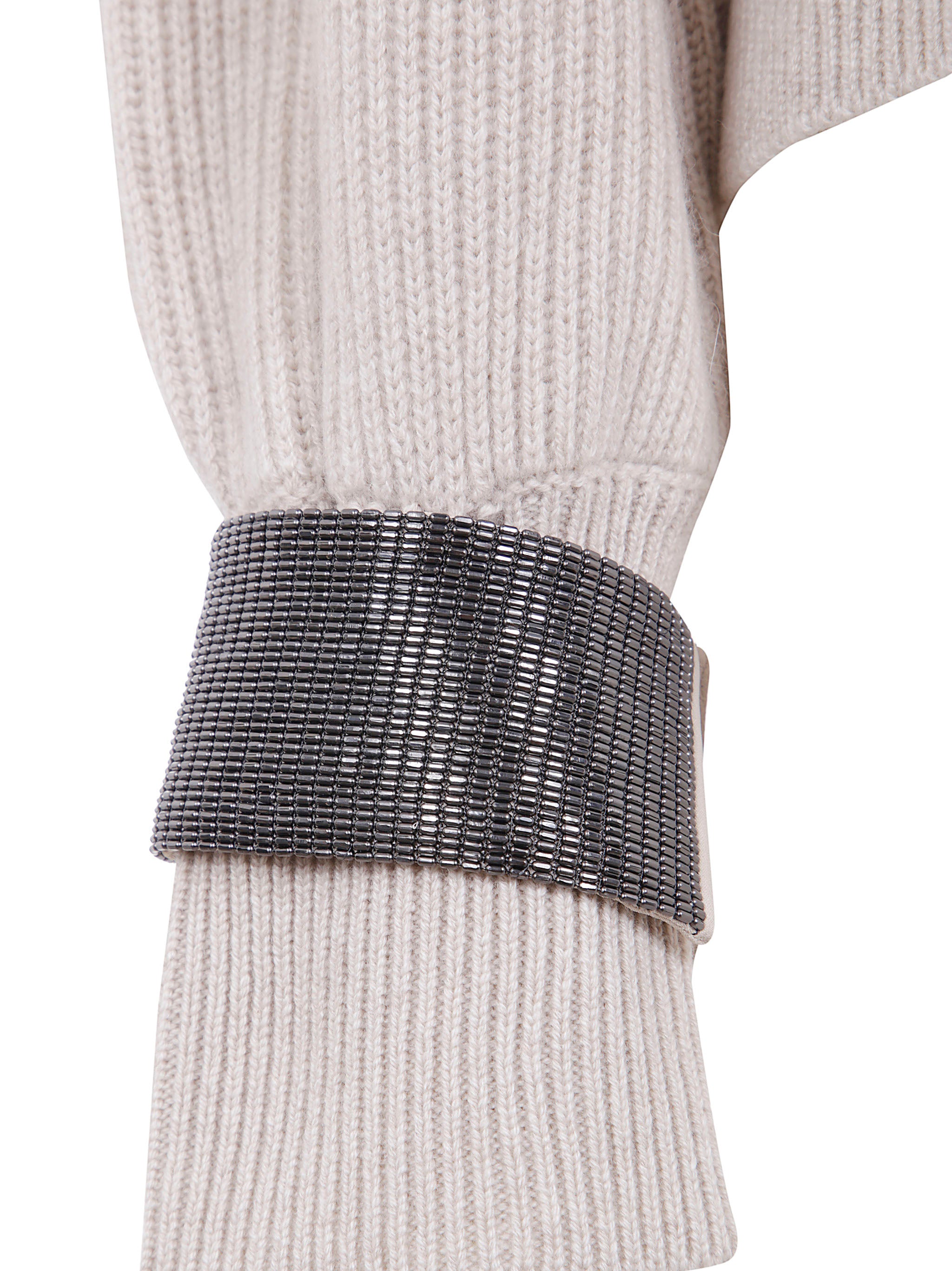 CASHMERE SWEATER WITH SHINY DETAIL Brunello Cucinelli