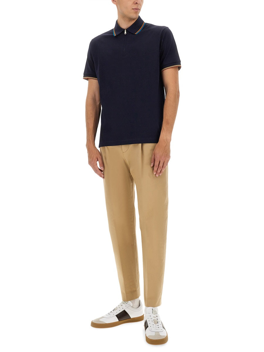 BLUE COTTON POLO SHIRTS Paul Smith
