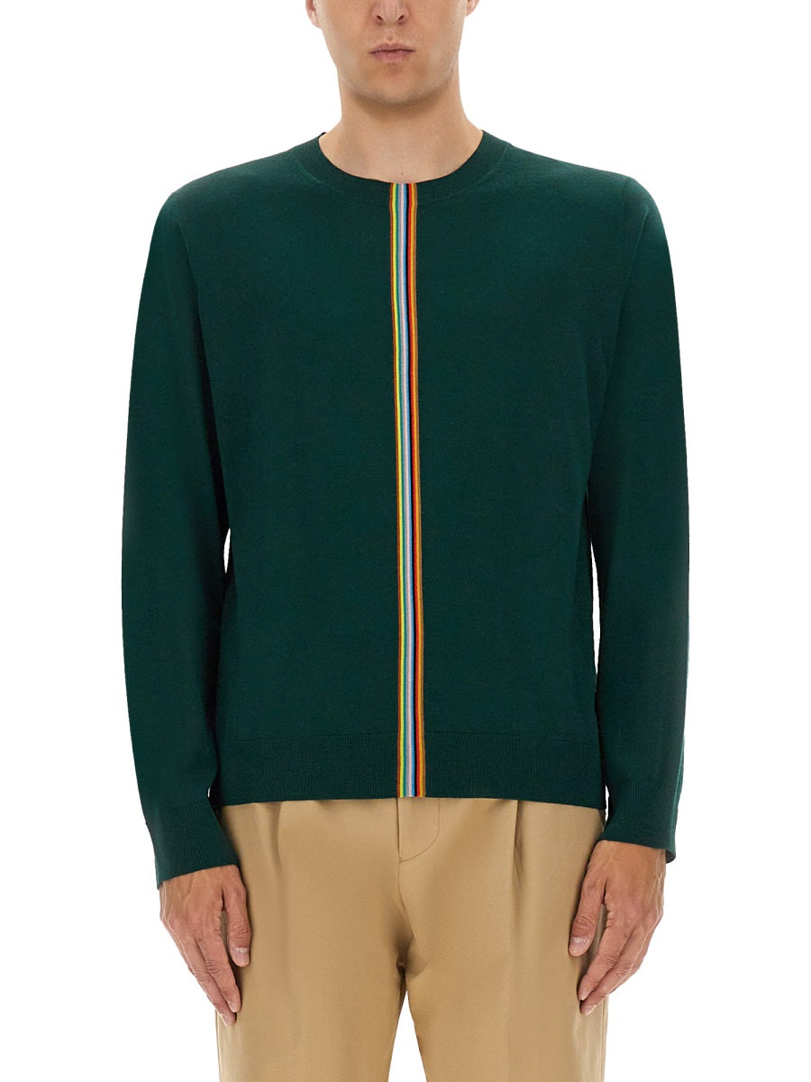 GREEN MERINO WOOL SWEATSHIRTS Paul Smith GREEN M