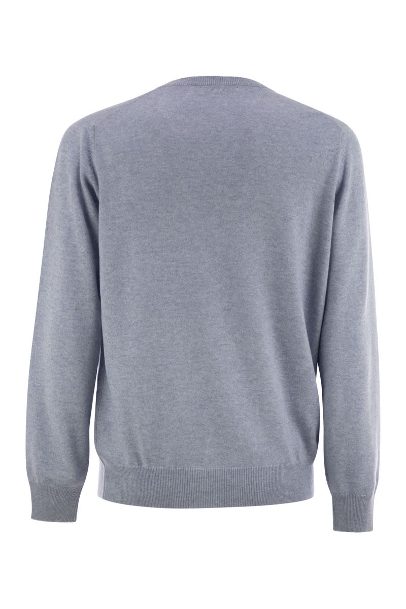 PURE CASHMERE CREW-NECK SWEATER Brunello Cucinelli