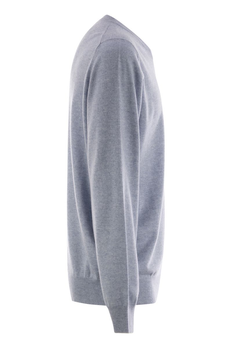 PURE CASHMERE CREW-NECK SWEATER Brunello Cucinelli