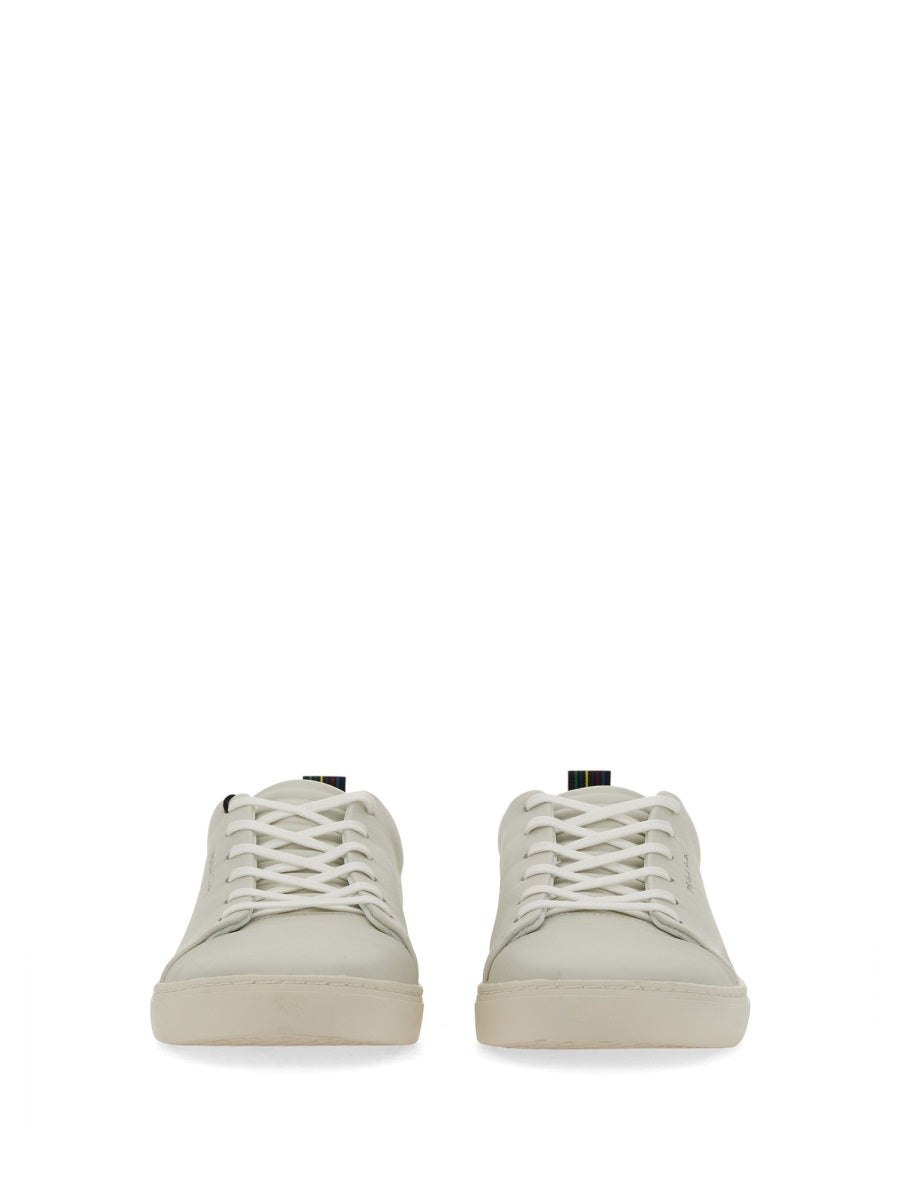 WHITE COW LEATHER SNEAKERS PS PAUL SMITH