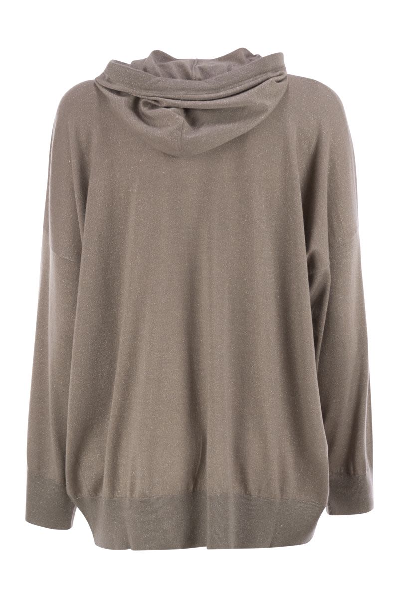 SPARKLING CASHMERE AND SILK SWEATSHIRT Brunello Cucinelli