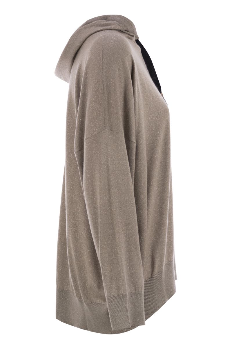 SPARKLING CASHMERE AND SILK SWEATSHIRT Brunello Cucinelli