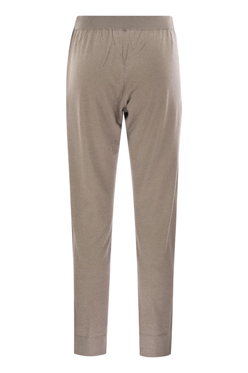 SPARKLING LIGHTWEIGHT CASHMERE AND SILK TROUSERS Brunello Cucinelli