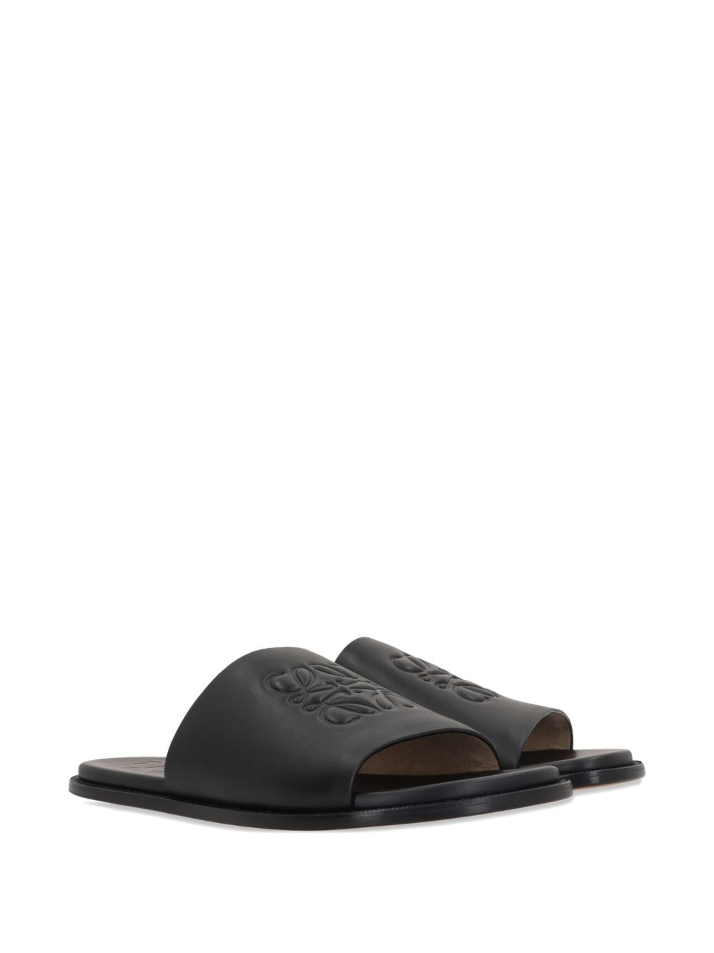 FLEX ANAGRAM LEATHER SLIDES LOEWE