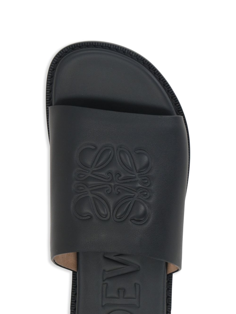 FLEX ANAGRAM LEATHER SLIDES LOEWE