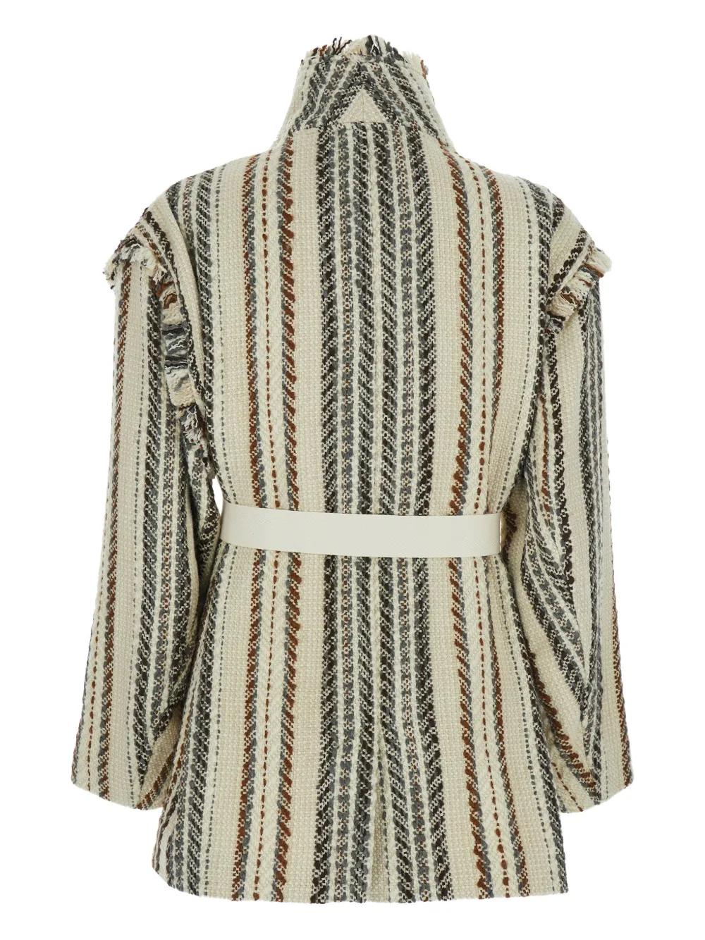 STRIPED FRINGED JACKET BY ILLISA Isabel Marant