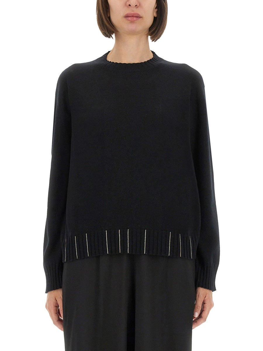 PLATINUM CREW-NECK JUMPER Fabiana Filippi