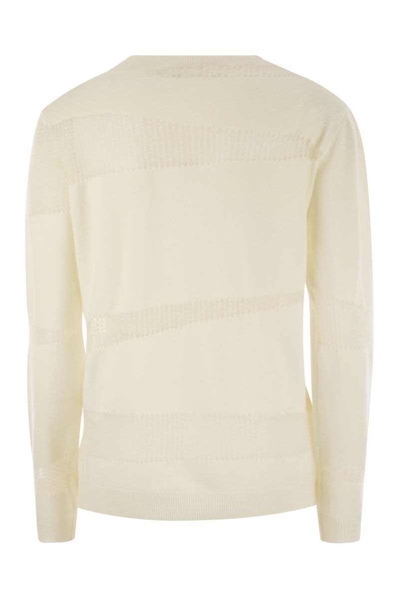 PLATINUM BOAT NECK SWEATER Fabiana Filippi