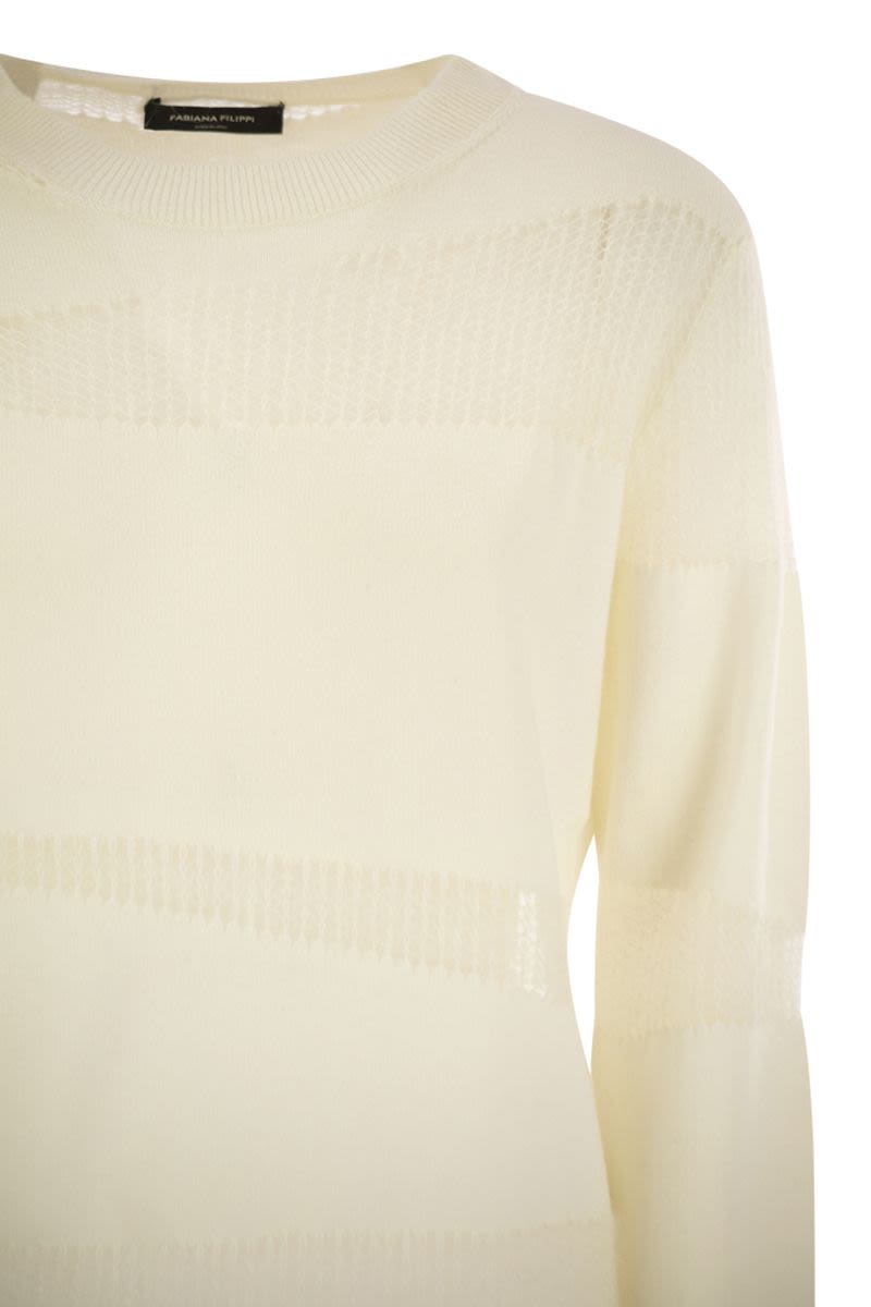 PLATINUM BOAT NECK SWEATER Fabiana Filippi
