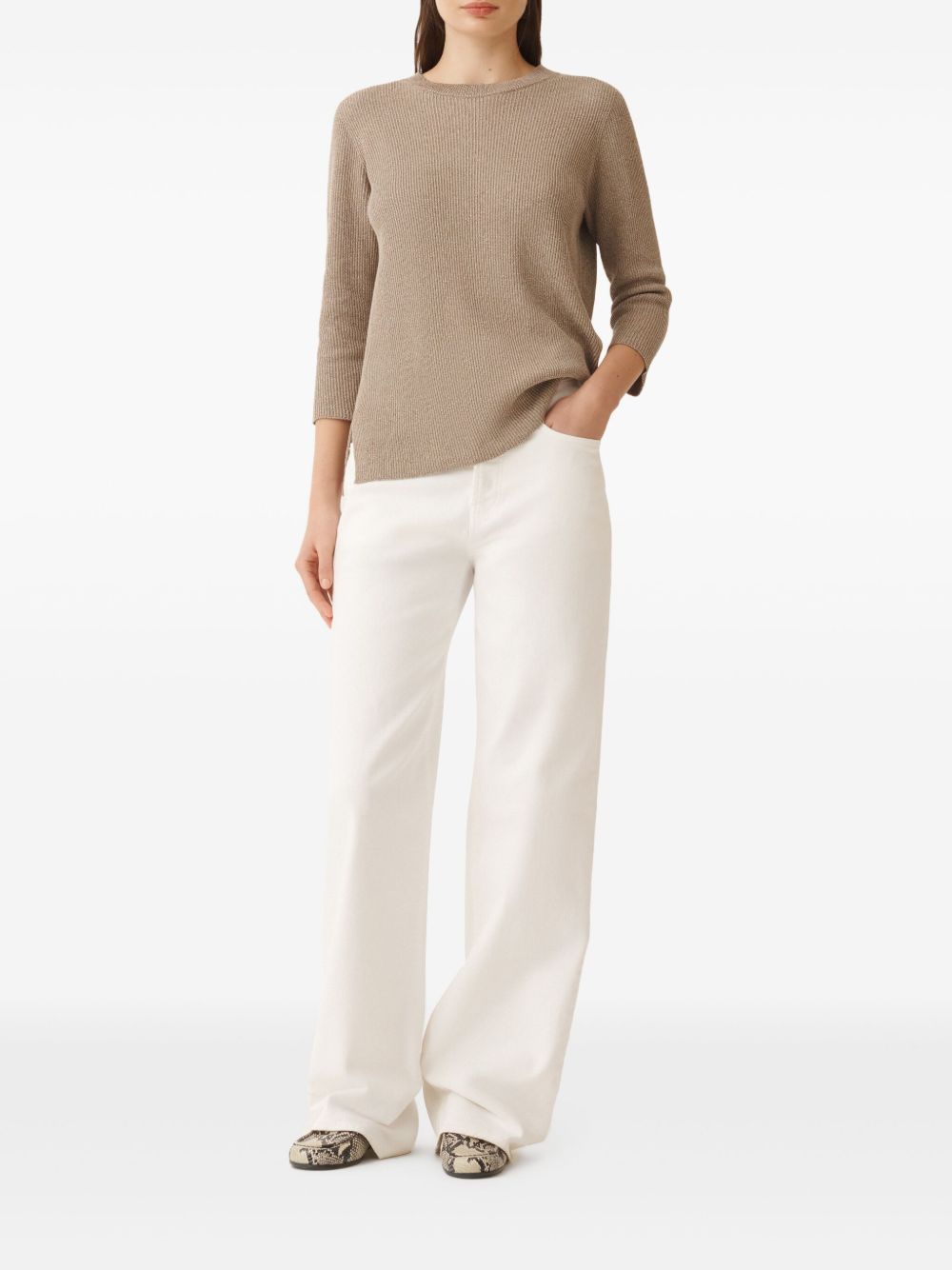 CREWNECK SWEATER CLAY Fabiana Filippi