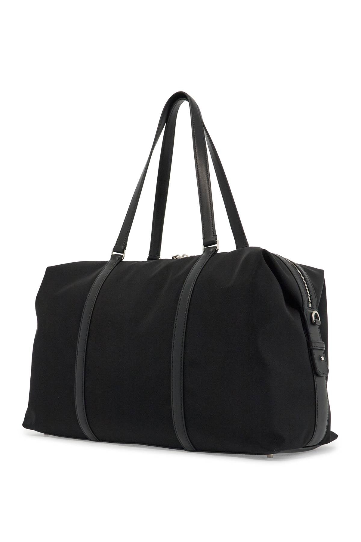 BLACK CANVAS TRAVEL BAG Bally