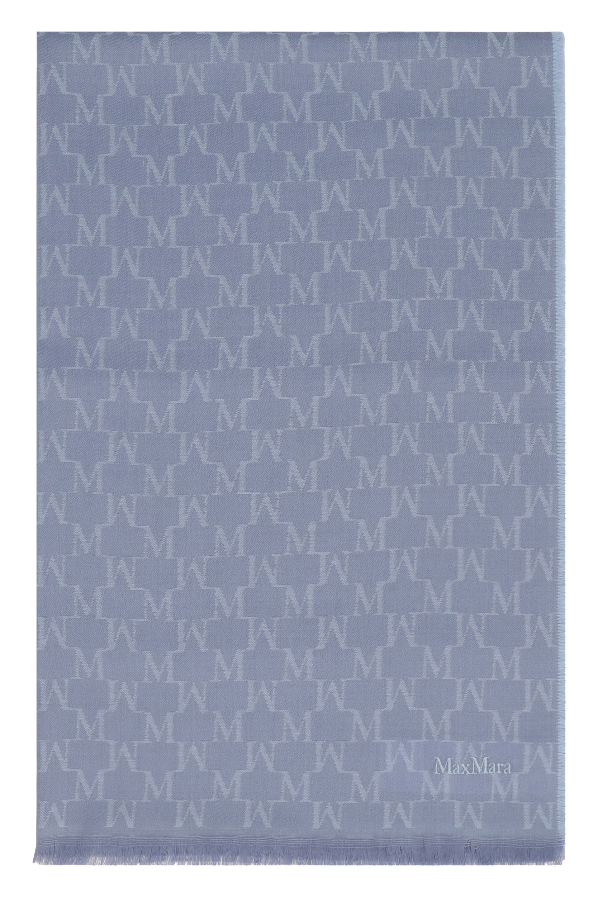 MAGICO VIRGIN WOOL SCARF Max Mara Light Blue TU