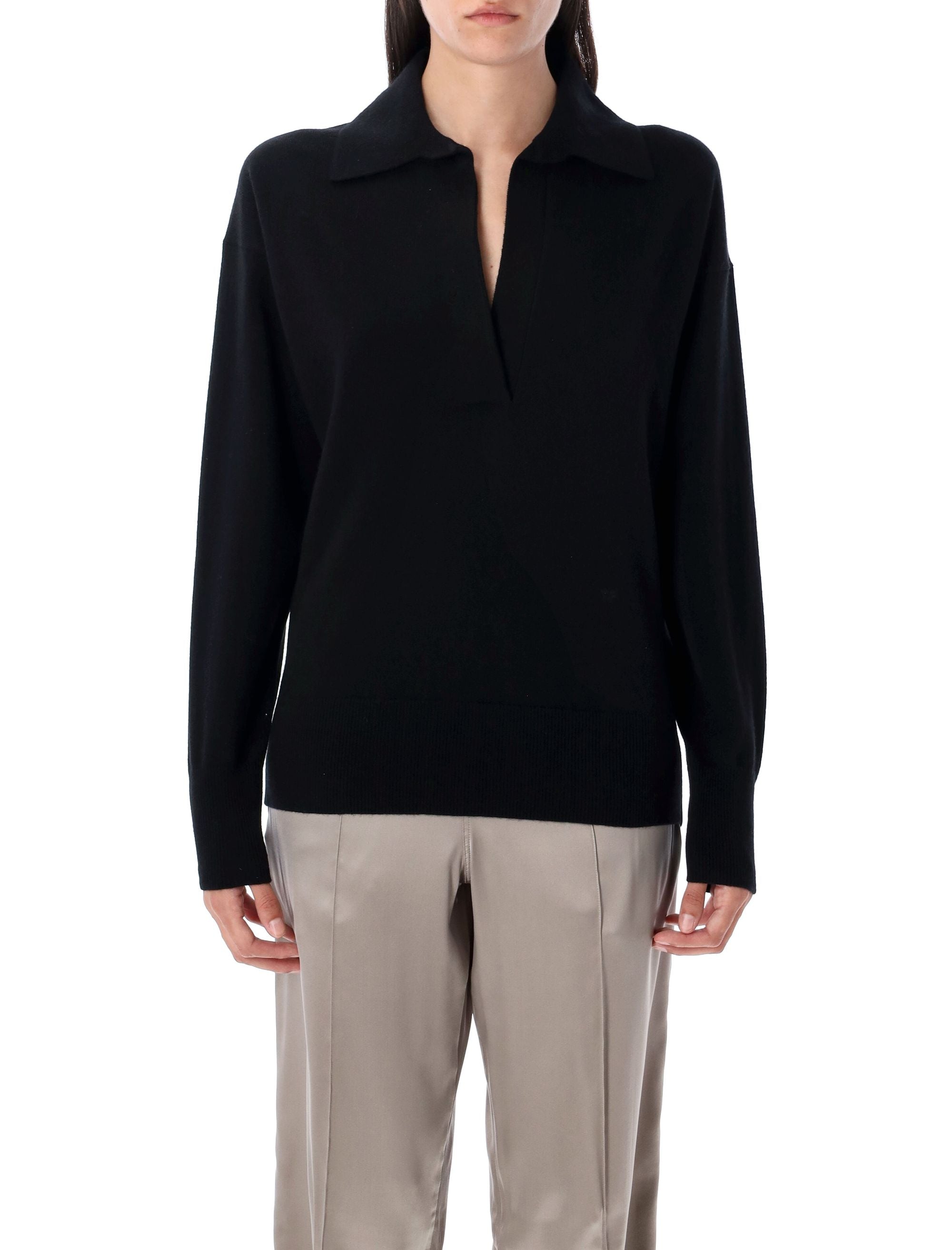 CASHMERE POLO SWEATER Tom Ford BLACK S