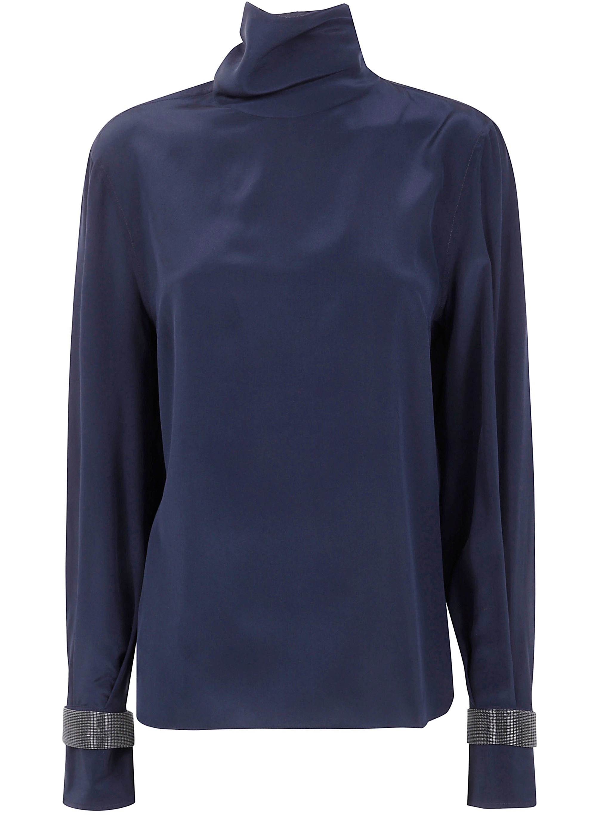 TURTLE NECK BLOUSE Brunello Cucinelli BLACK M