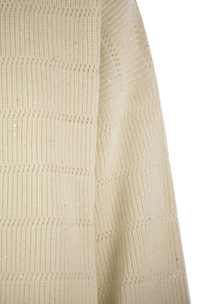 CASHMERE AND WOOL CREW-NECK SWEATER Brunello Cucinelli