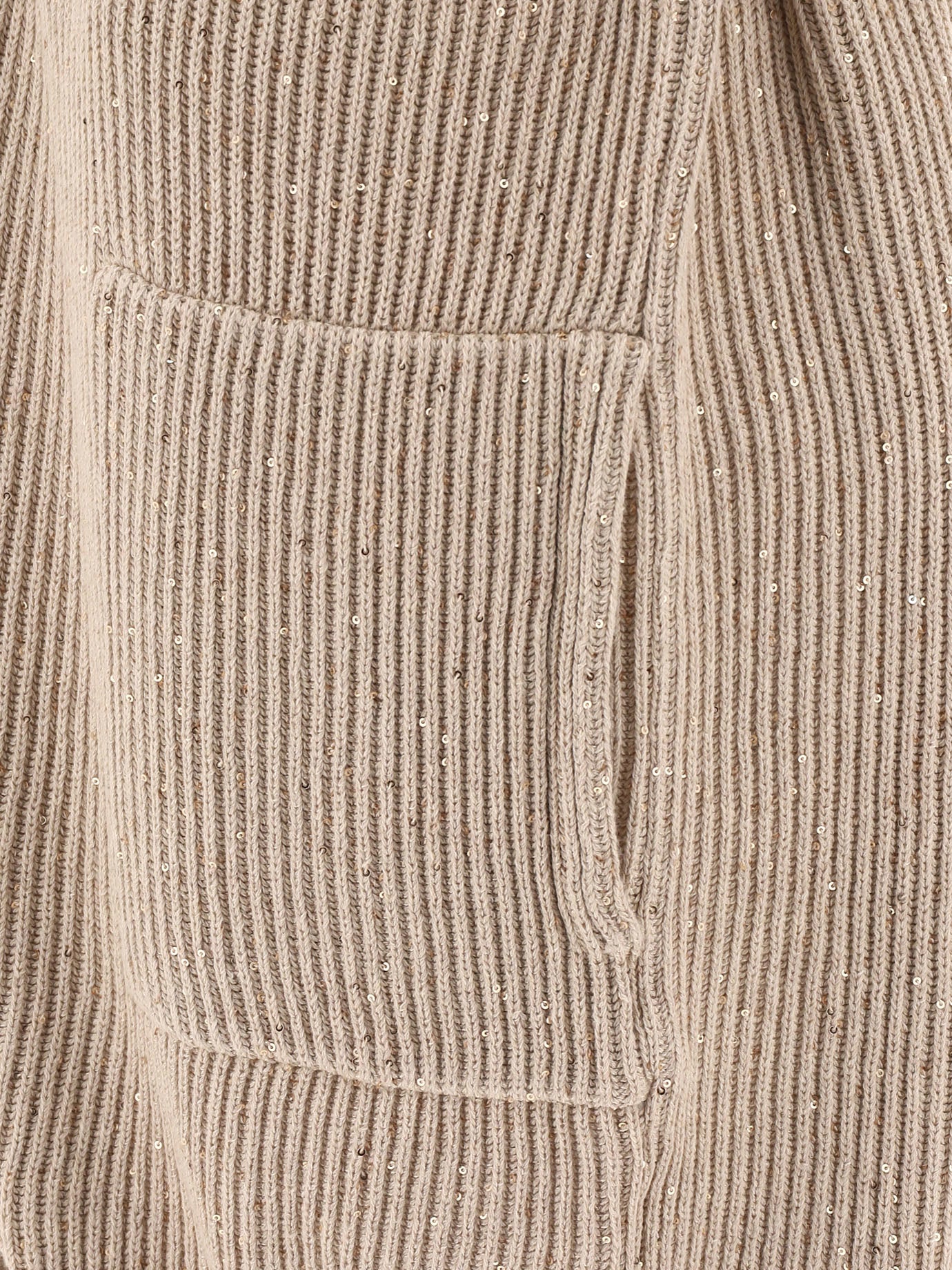 "DIAMANTE" RIBBED CARDIGAN Brunello Cucinelli