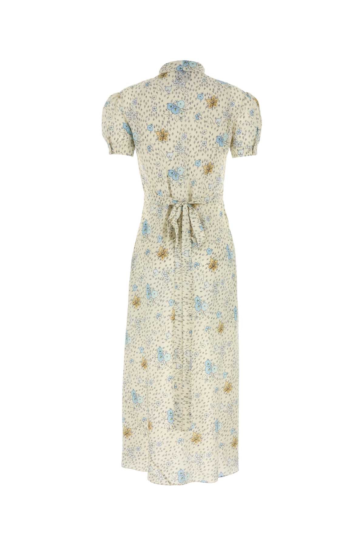 PRINTED SILK DRESS Miu Miu
