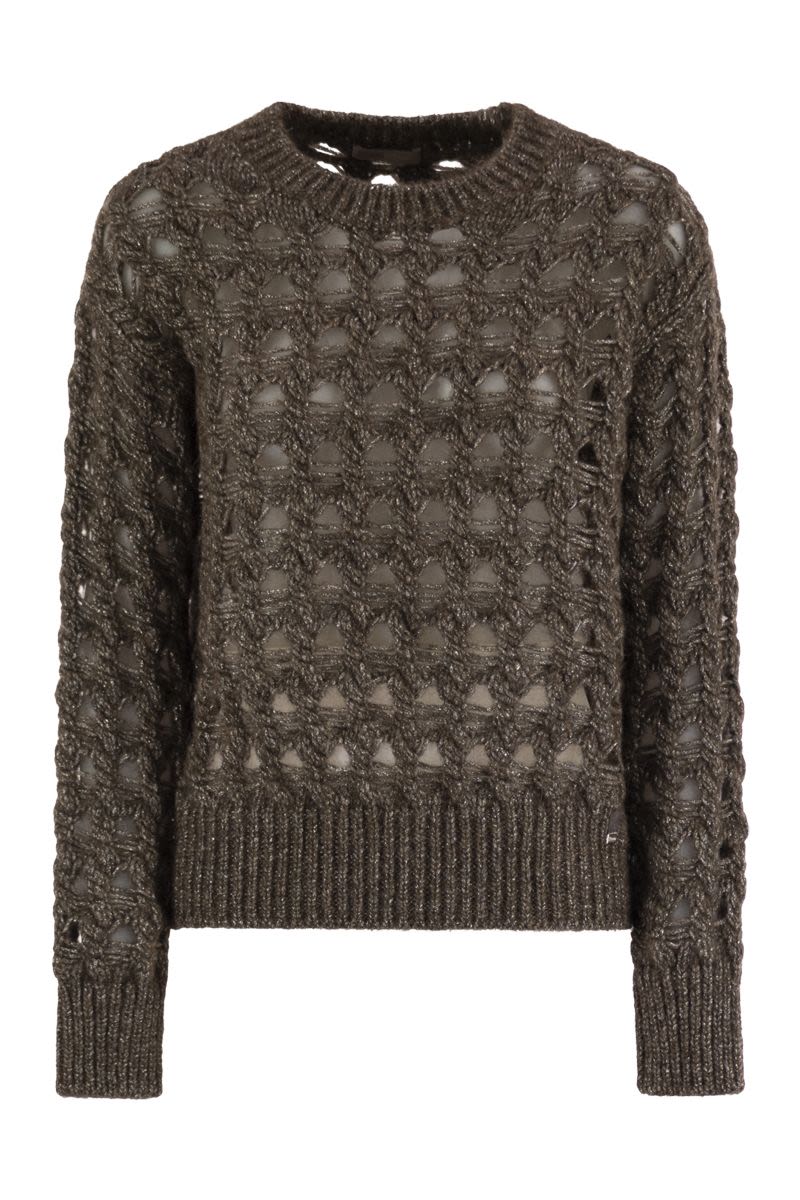 RESORT JUMPER IN ALPACA AND WOOL Herno BROWN 40