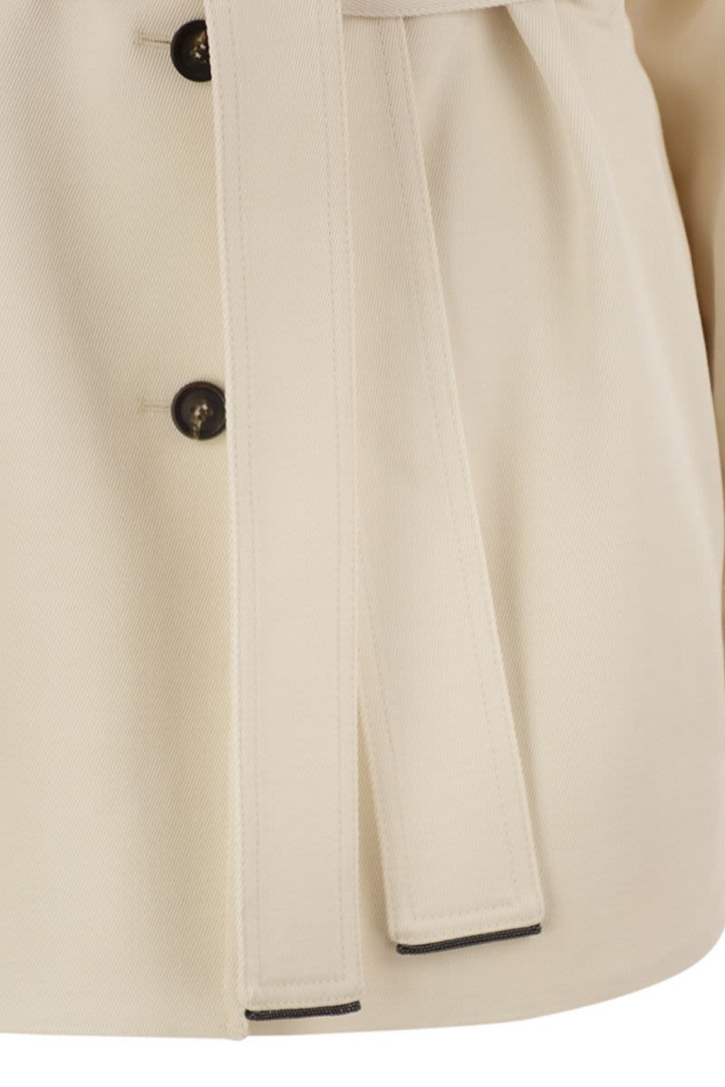 VISCOSE AND WOOL SAFARI JACKET Brunello Cucinelli
