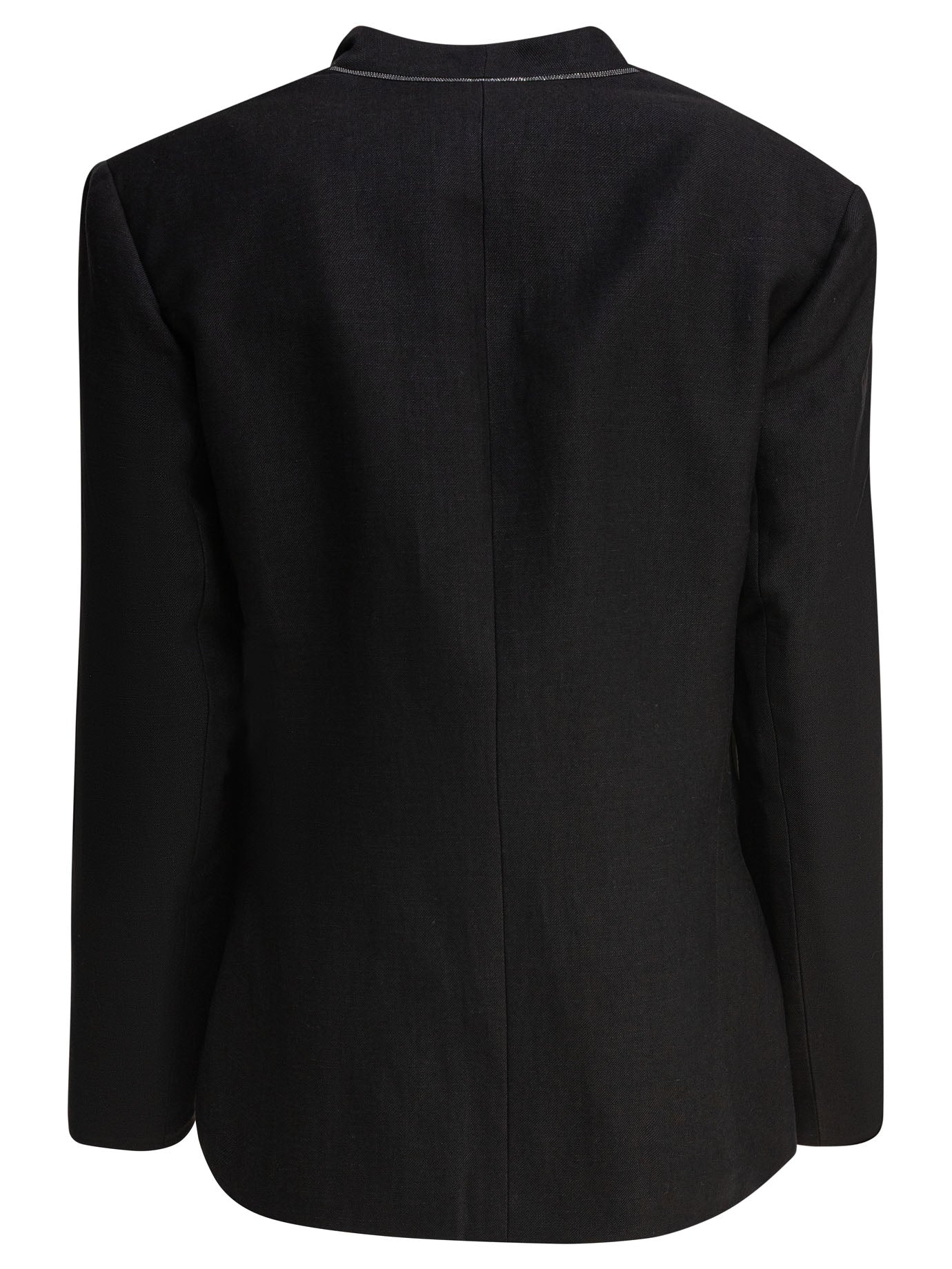 BLACK LINEN JACKET Brunello Cucinelli