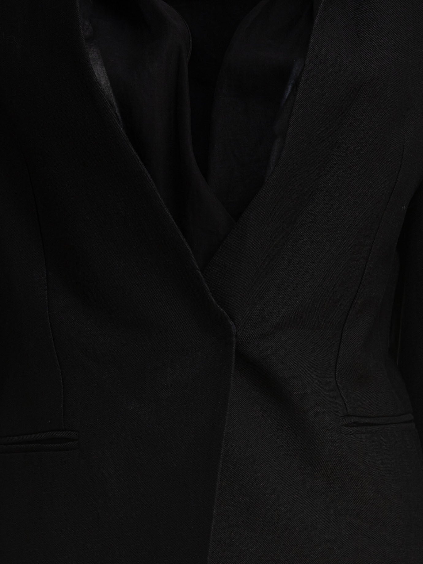 BLACK LINEN JACKET Brunello Cucinelli
