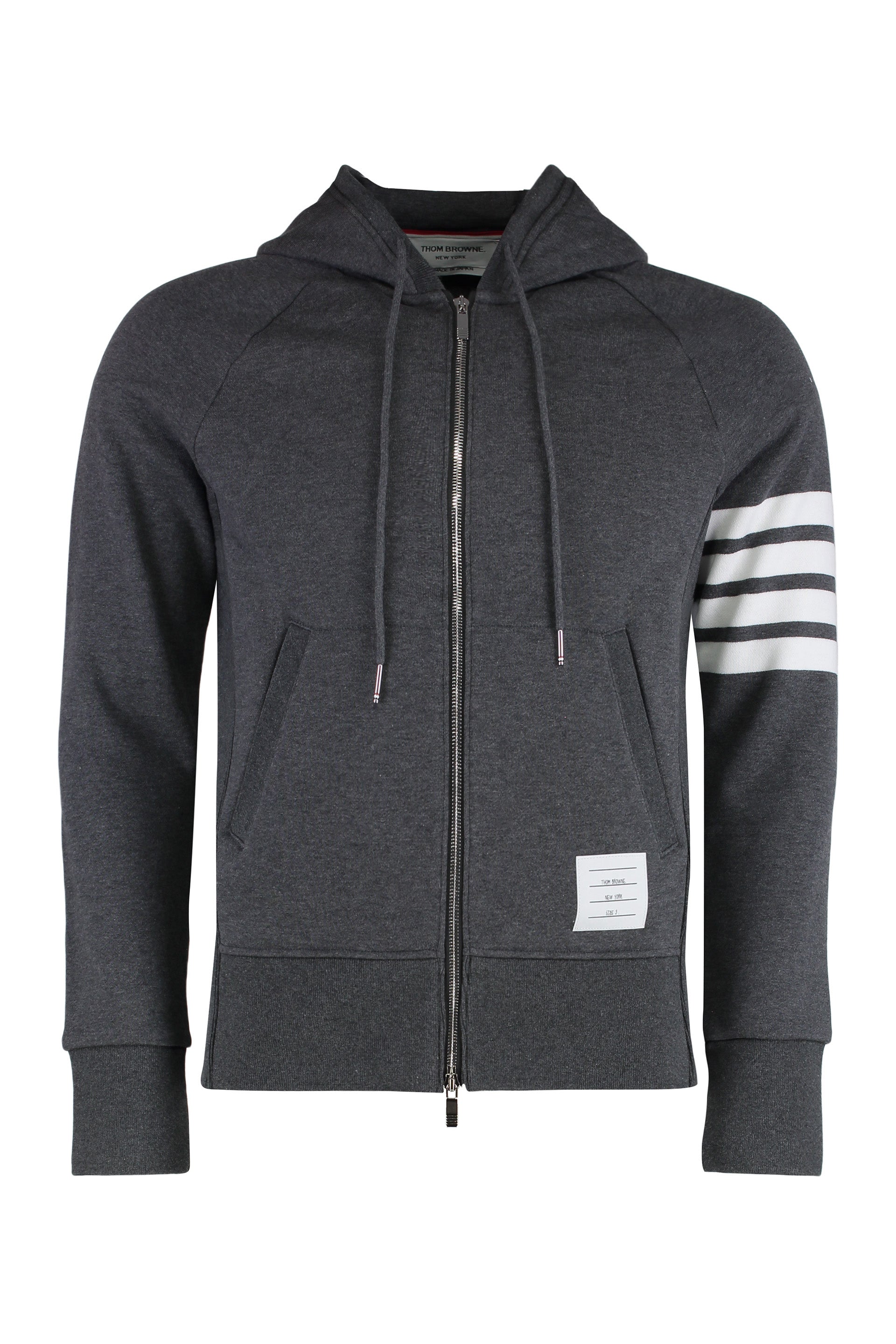 FULL ZIP HOODIE Thom Browne grey 1