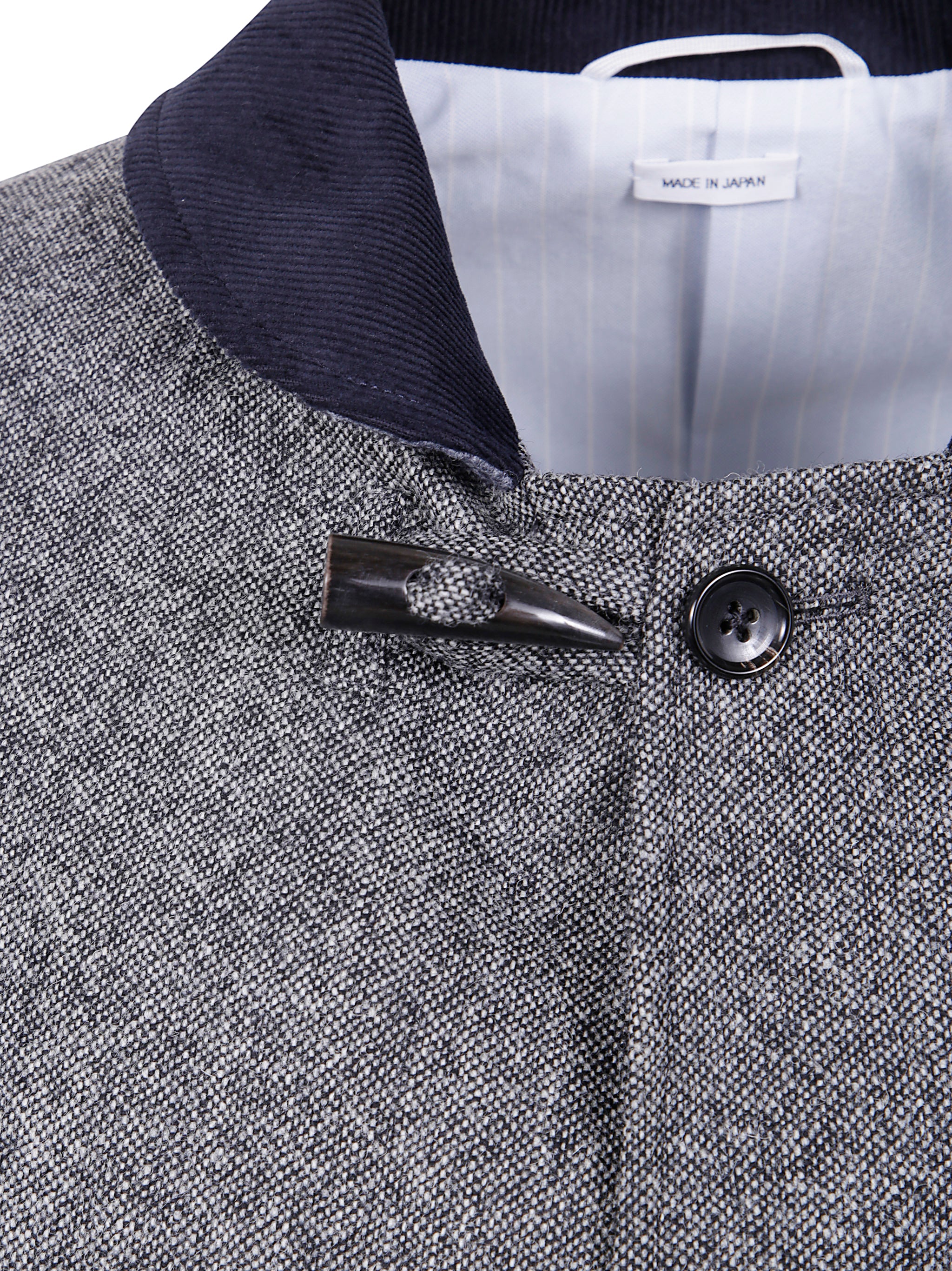 FISHERMAN SHAWL SOLID DONEGAL TWEED Thom Browne