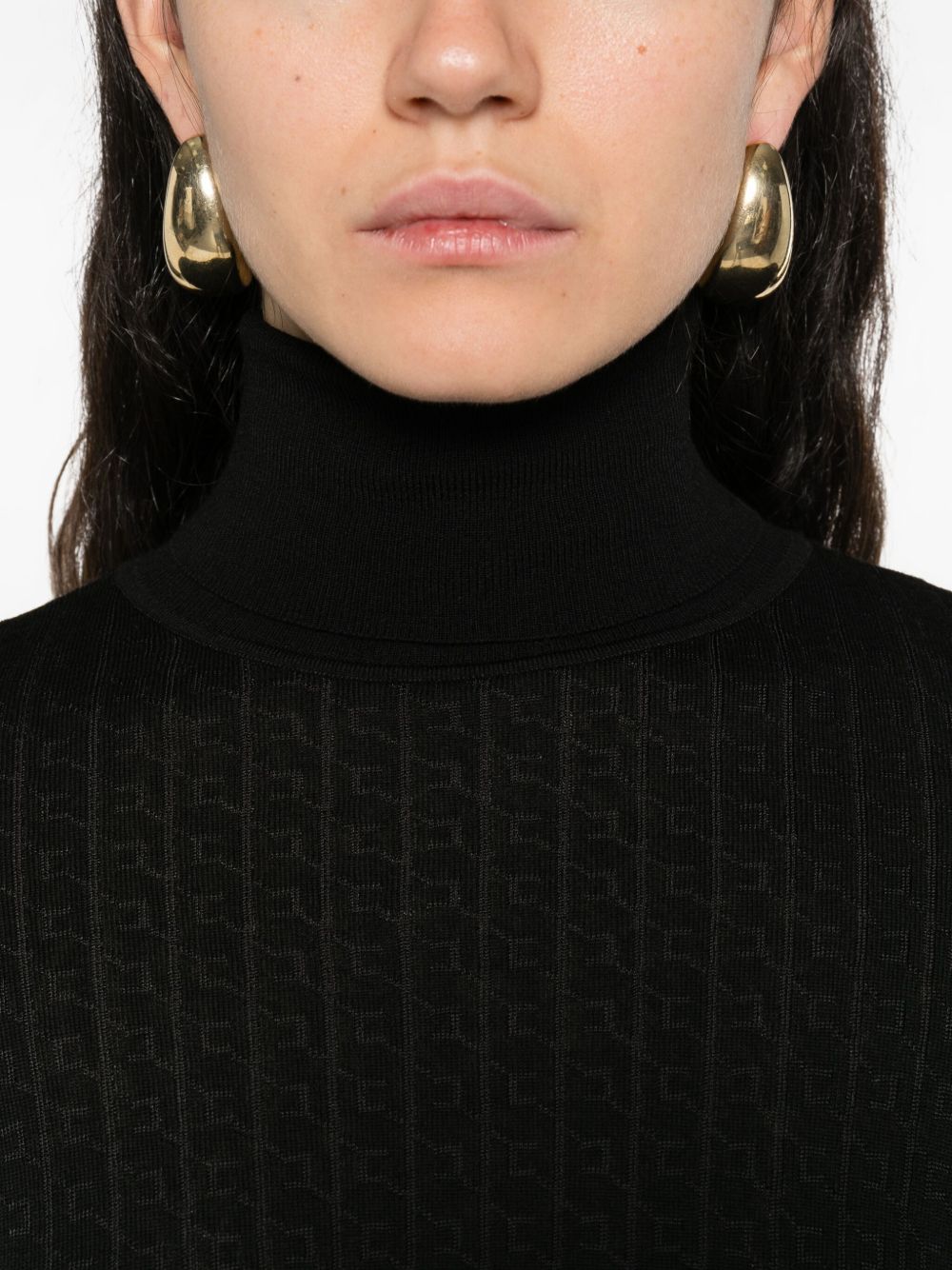 RIBBED TURTLENECK TOP Elisabetta Franchi