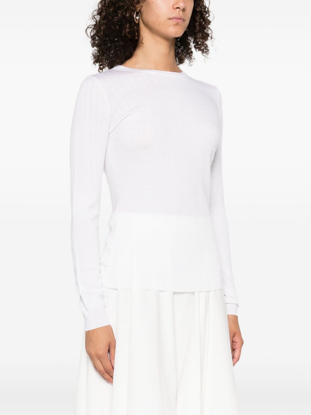 WOOL BLEND CREWNECK SWEATER Elisabetta Franchi