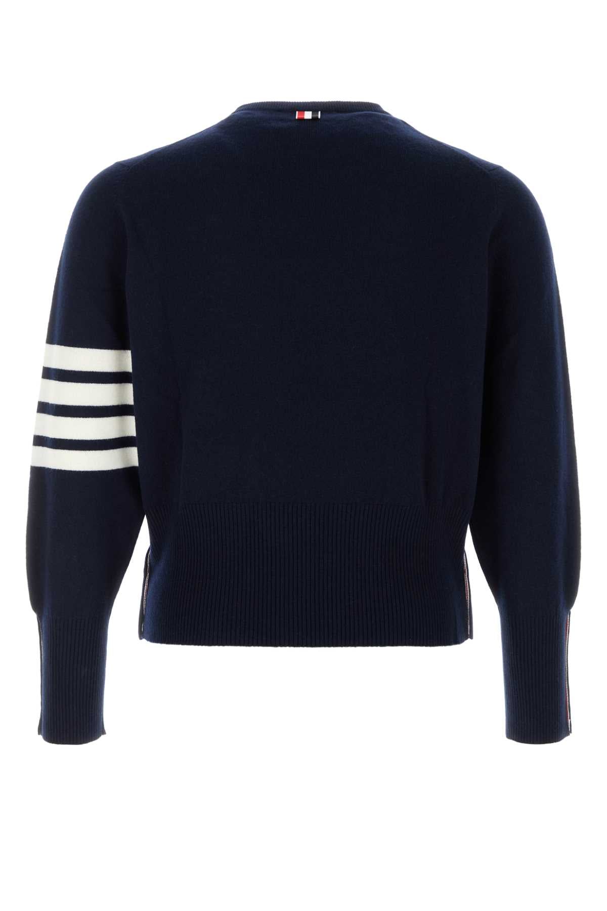 NAVY BLUE CASHMERE SWEATER Thom Browne