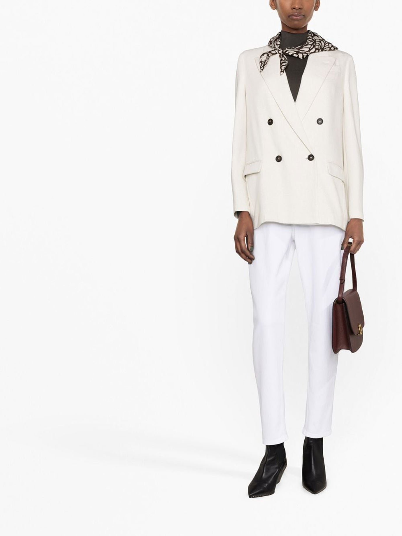 WHITE POLYAMIDE JACKET Brunello Cucinelli
