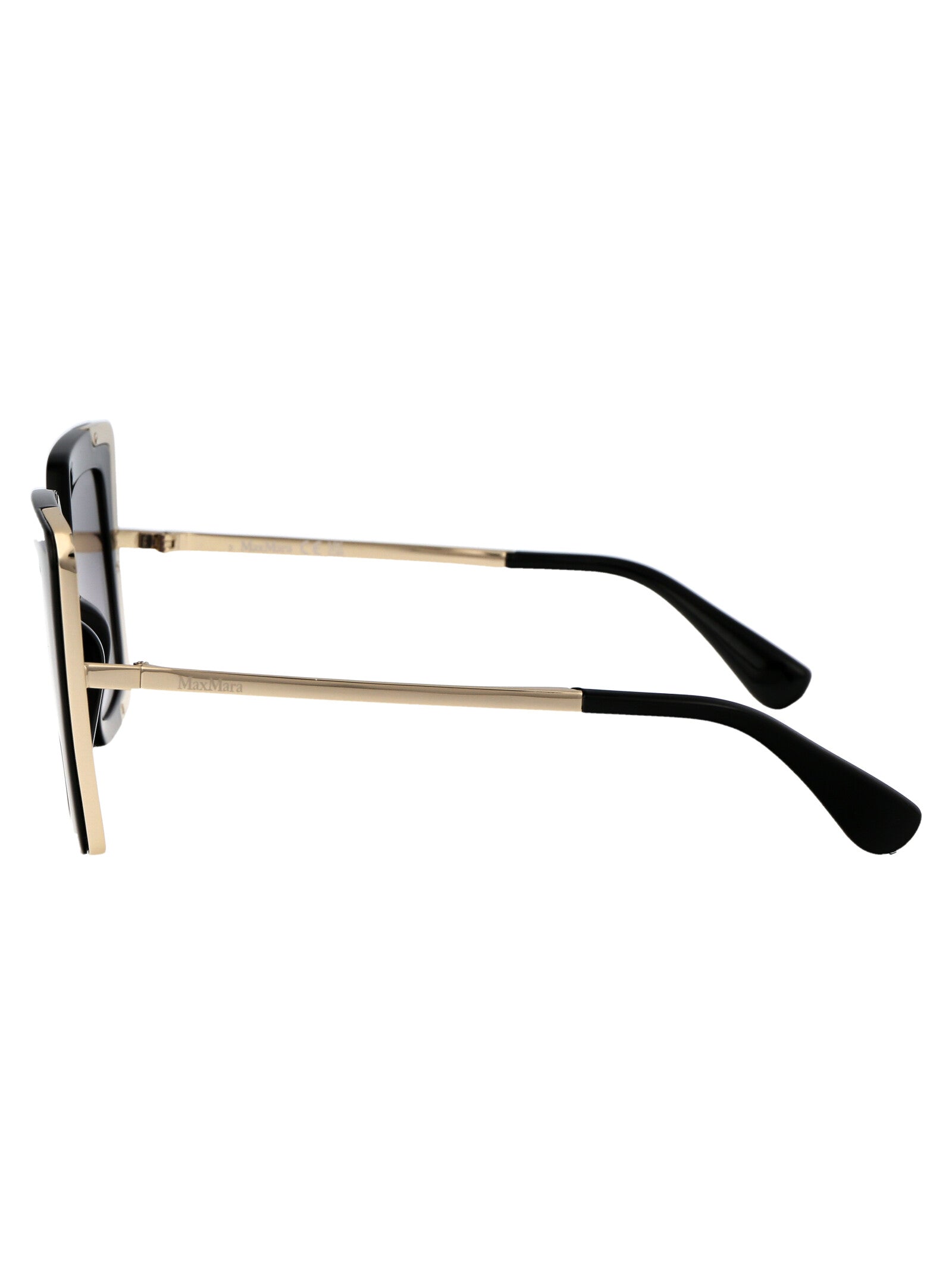 NERO LUCIDO/FUMO GRAD ACETATE SUNGLASSES Max Mara