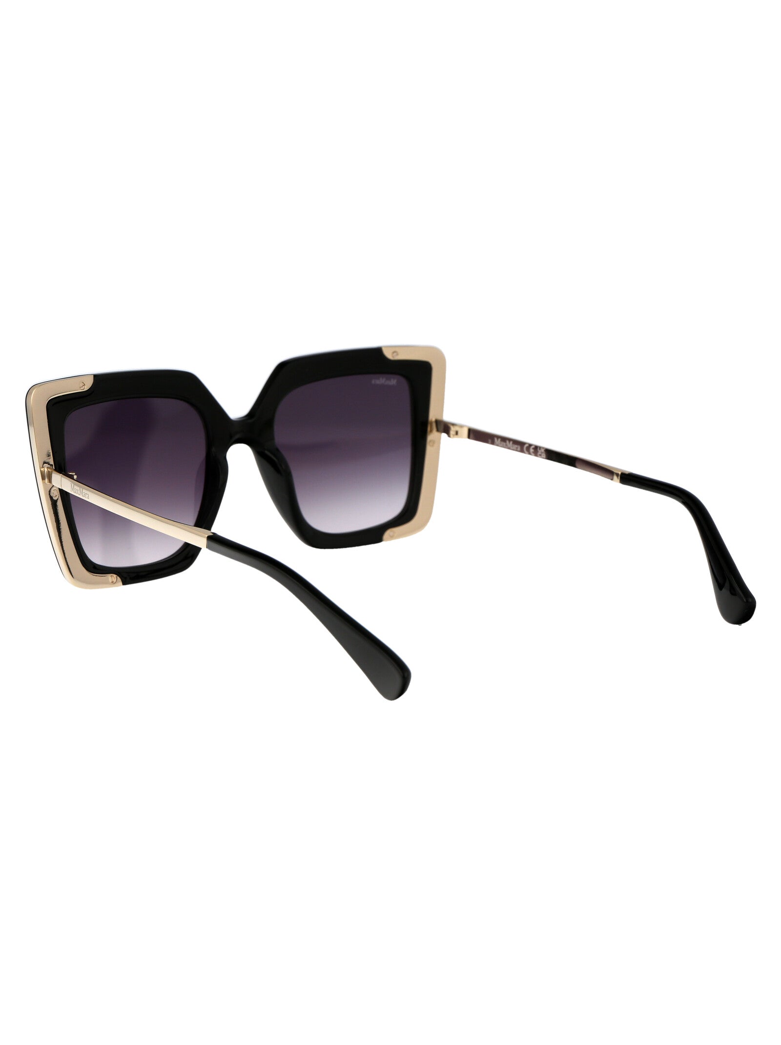 NERO LUCIDO/FUMO GRAD ACETATE SUNGLASSES Max Mara