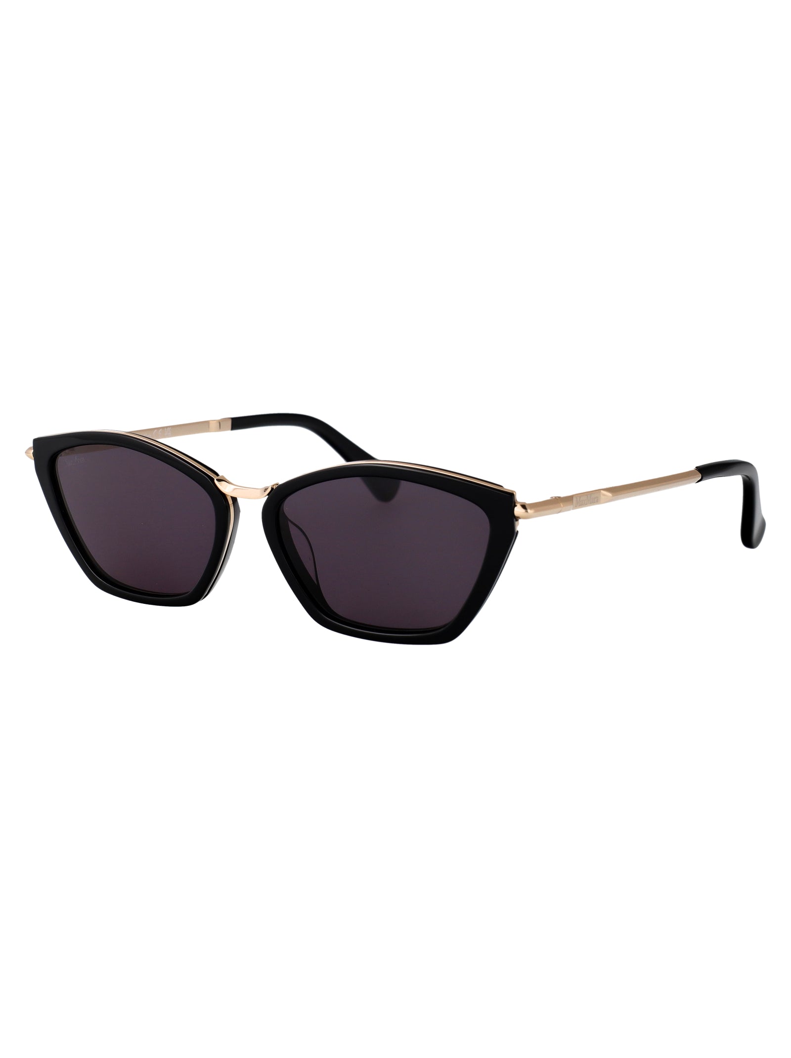 NERO LUCIDO / FUMO METAL SUNGLASSES Max Mara