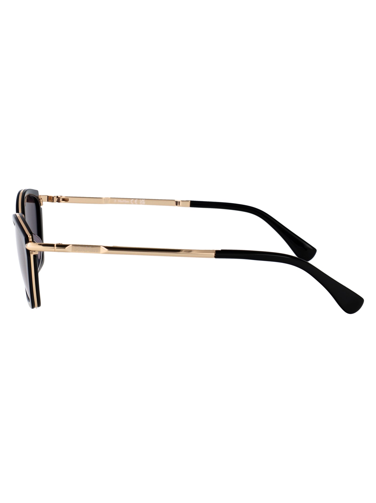 NERO LUCIDO / FUMO METAL SUNGLASSES Max Mara