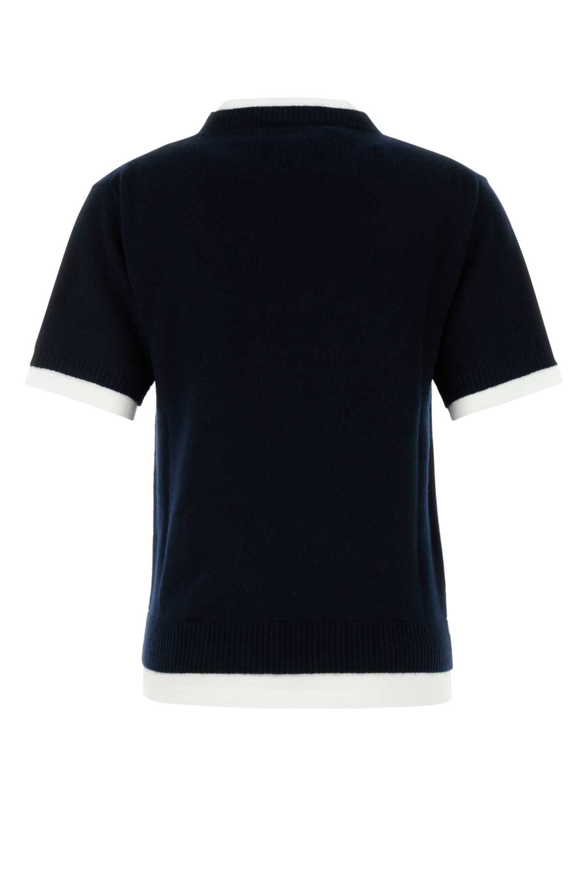 MIDNIGHT BLUE CASHMERE SWEATER Miu Miu