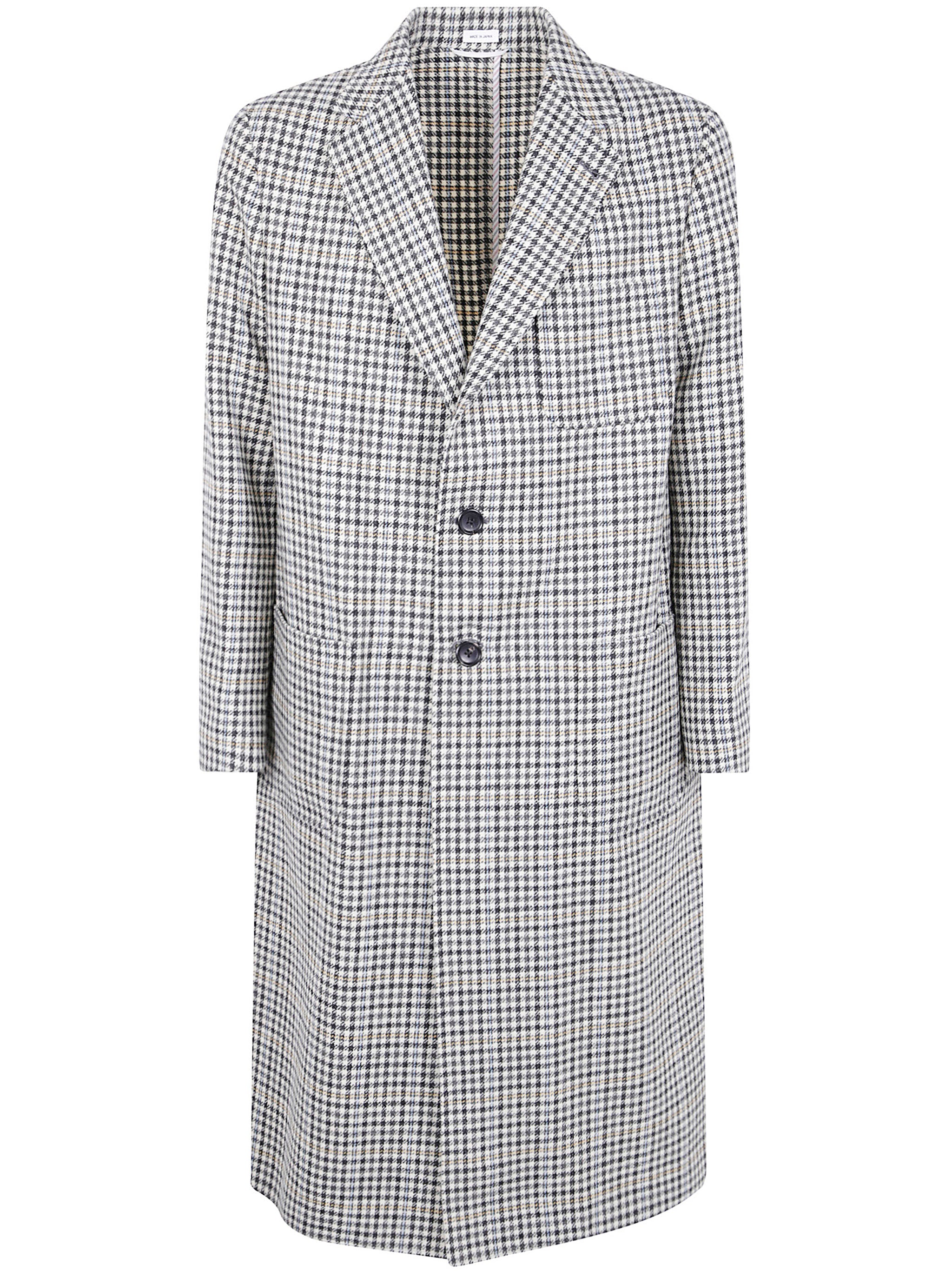 UNCONSTRUCTED ELONGATED COAT CHECK HUNTING TWEED Thom Browne BLACK 2